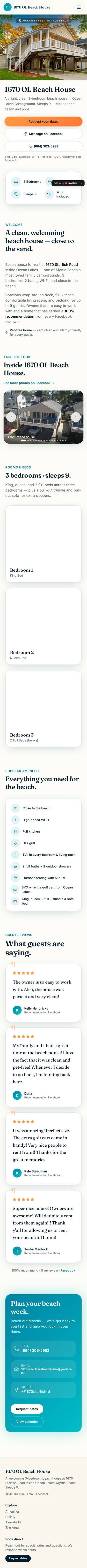 Ocean Lakes Beach House mobile preview